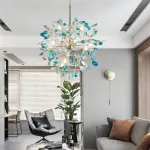 Люстра на штанге AGATE 8 L18 Blue