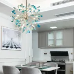 Люстра на штанге AGATE 8 L18 Blue