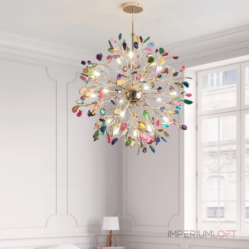 Люстра на штанге AGATE 8 L18 Blue