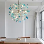 Люстра на штанге AGATE 8 L18 Blue