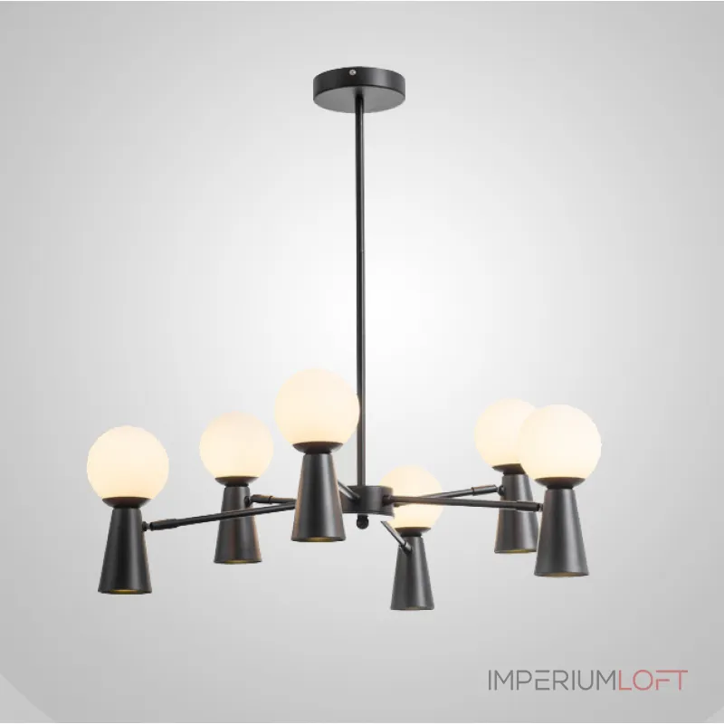 Люстра на штанге ABELINA L20 Black Grey