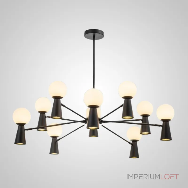 Люстра на штанге ABELINA L20 Black Grey