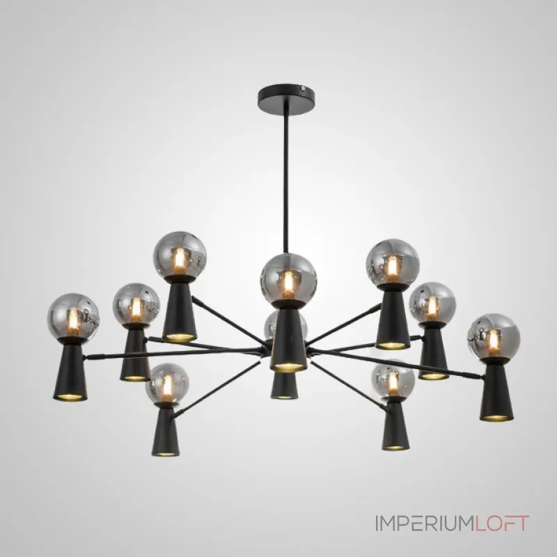 Люстра на штанге ABELINA L12 Black White Люстра на штанге ABELINA L12 Black White