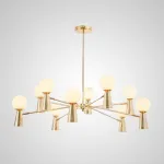 Люстра на штанге ABELINA L12 Black White