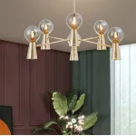 Люстра на штанге ABELINA L12 Black White