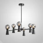 Люстра на штанге ABELINA L12 Black White