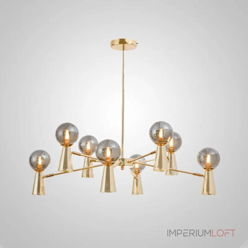 Люстра на штанге ABELINA L20 Black Grey