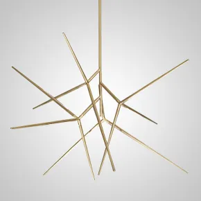 Люстра на штанге FLASK Gold