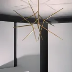 Люстра на штанге FLASK Gold