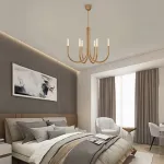 Люстра на штанге LAURA D80 Nickel