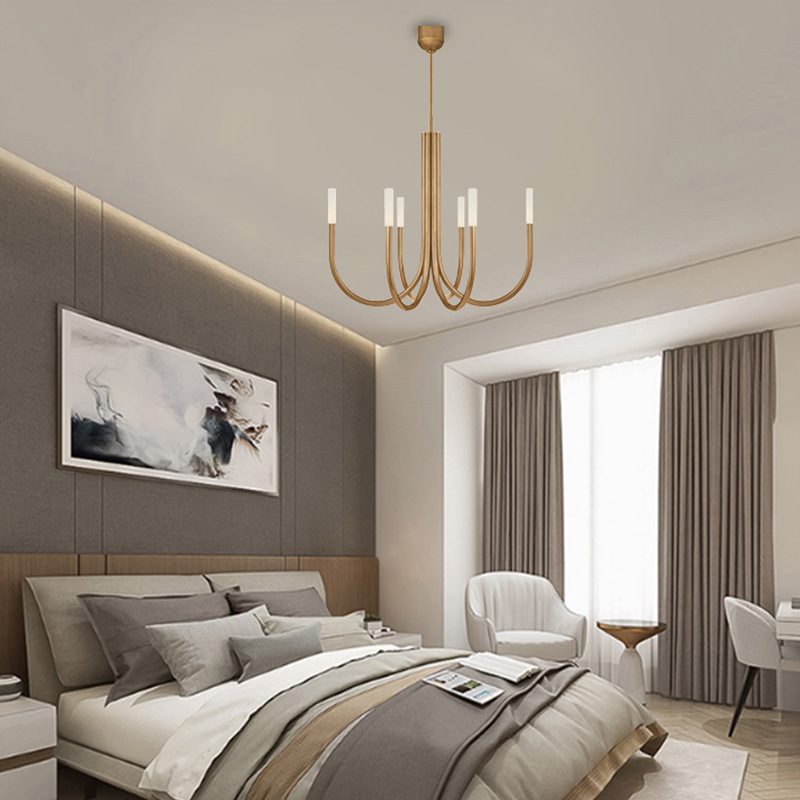 Люстра на штанге LAURA D80 Nickel