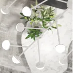 Люстра на штанге HILVI D88 White