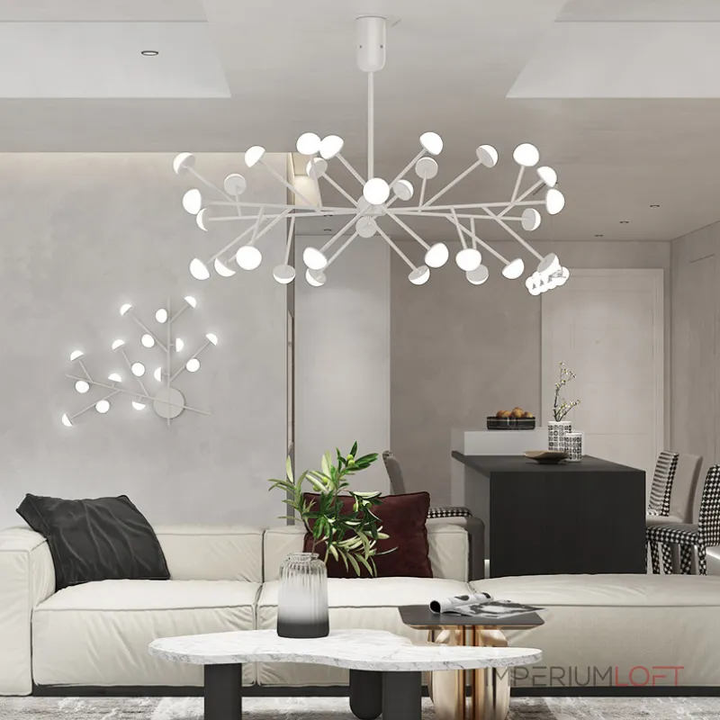 Люстра на штанге HILVI D88 White Люстра на штанге HILVI D88 White