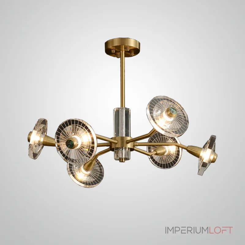 Люстра на штанге JANICA L18 Brass Black