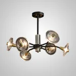 Люстра на штанге JANICA L18 Brass Black