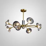 Люстра на штанге JANICA L18 Brass Black