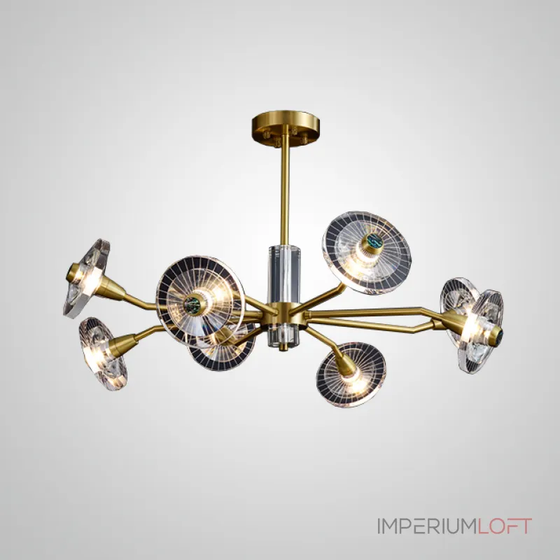 Люстра на штанге JANICA L18 Brass Black