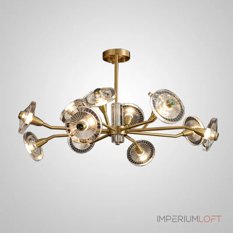 Люстра на штанге JANICA L18 Brass Black