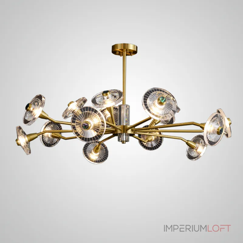 Люстра на штанге JANICA L18 Brass Black