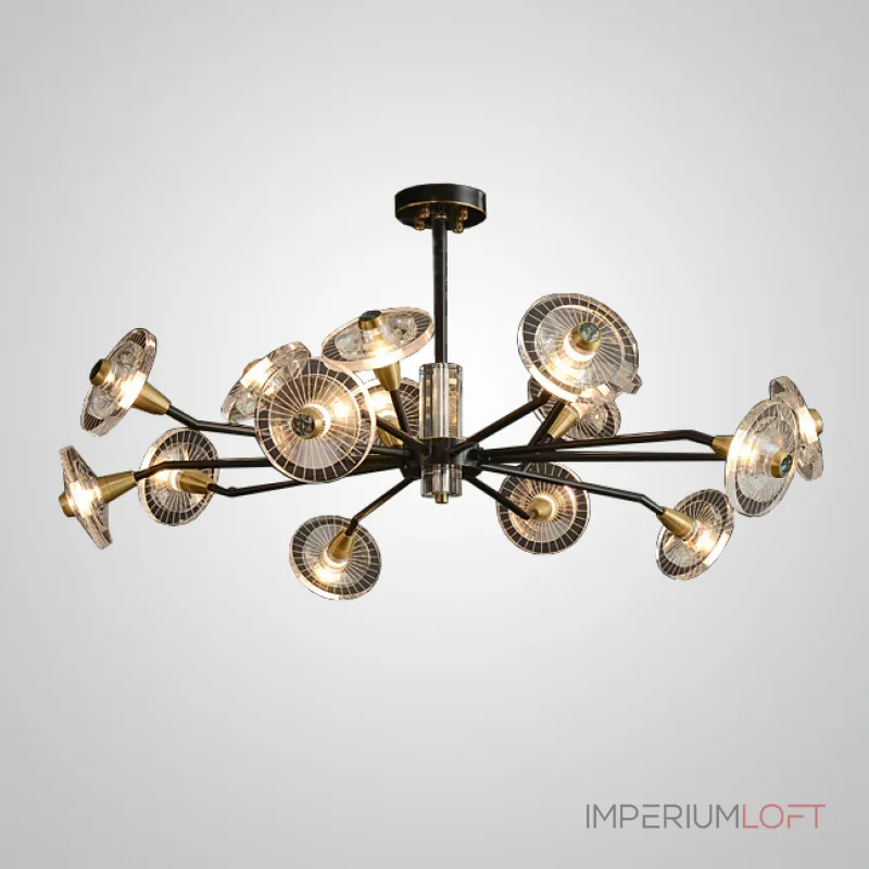 Люстра на штанге JANICA L18 Brass Black