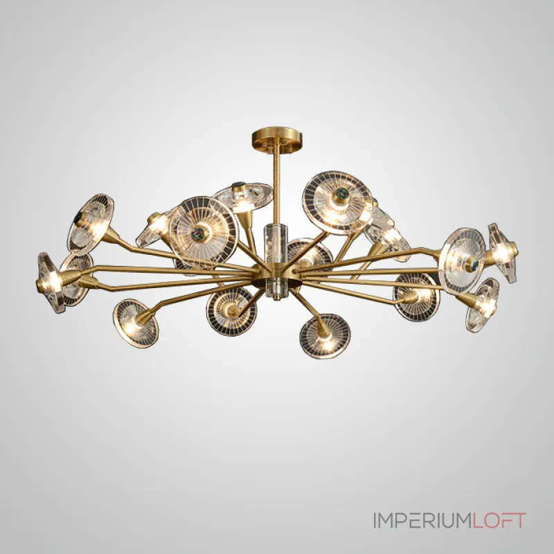 Люстра на штанге JANICA L18 Brass Black