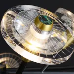 Люстра на штанге JANICA L18 Brass Black