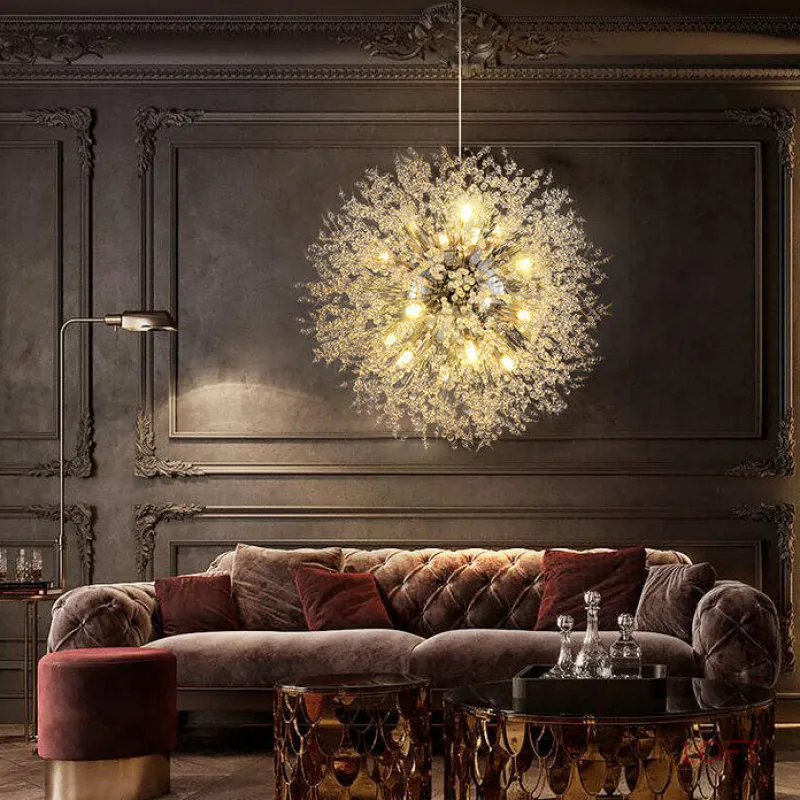 Подвесная люстра ROSALIA D40 Chrome от ImperiumLoft