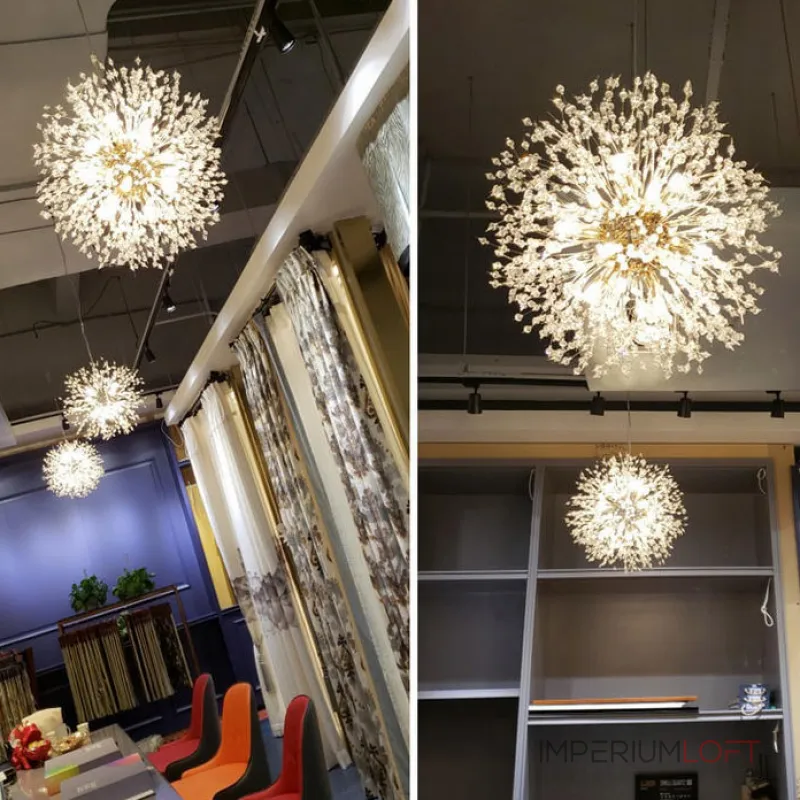 Подвесная люстра ROSALIA D40 Chrome от ImperiumLoft