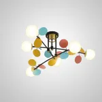 Потолочная люстра Light of MATISSE B D120 Gold White