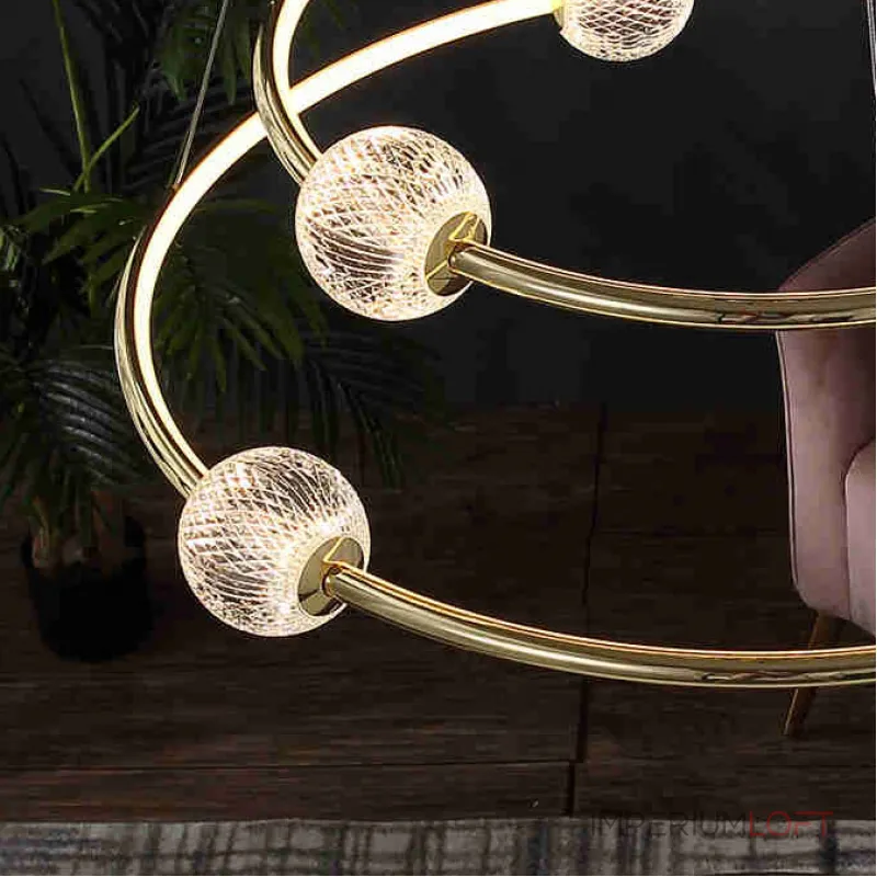 Подвесная люстра STORMS CH D89 Gold Подвесная люстра STORMS CH D89 Gold