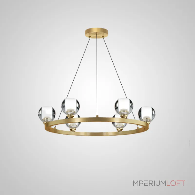 Подвесная люстра ILIANA CH D60 Brass Black от ImperiumLoft