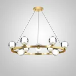 Подвесная люстра ILIANA CH D60 Brass Black от ImperiumLoft