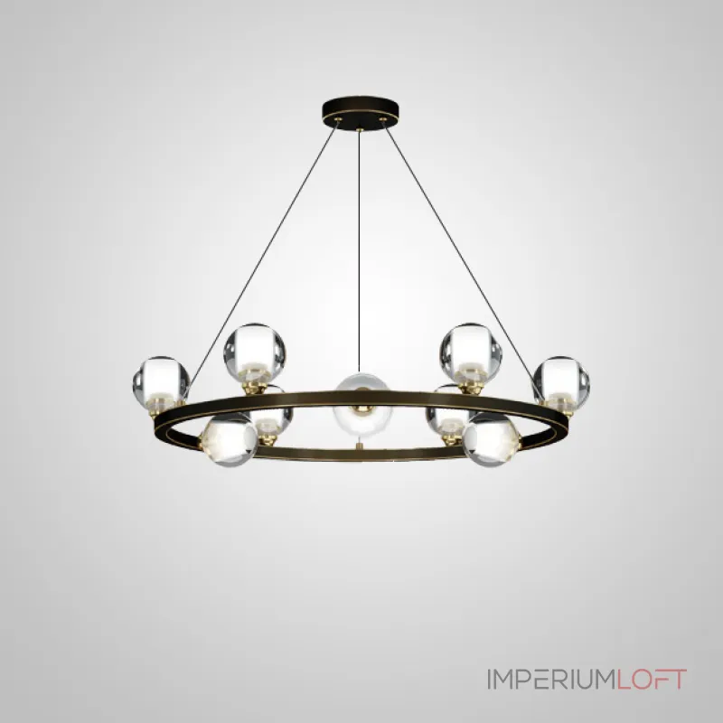 Подвесная люстра ILIANA CH D60 Brass Black от ImperiumLoft