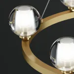 Подвесная люстра ILIANA CH D60 Brass Black от ImperiumLoft