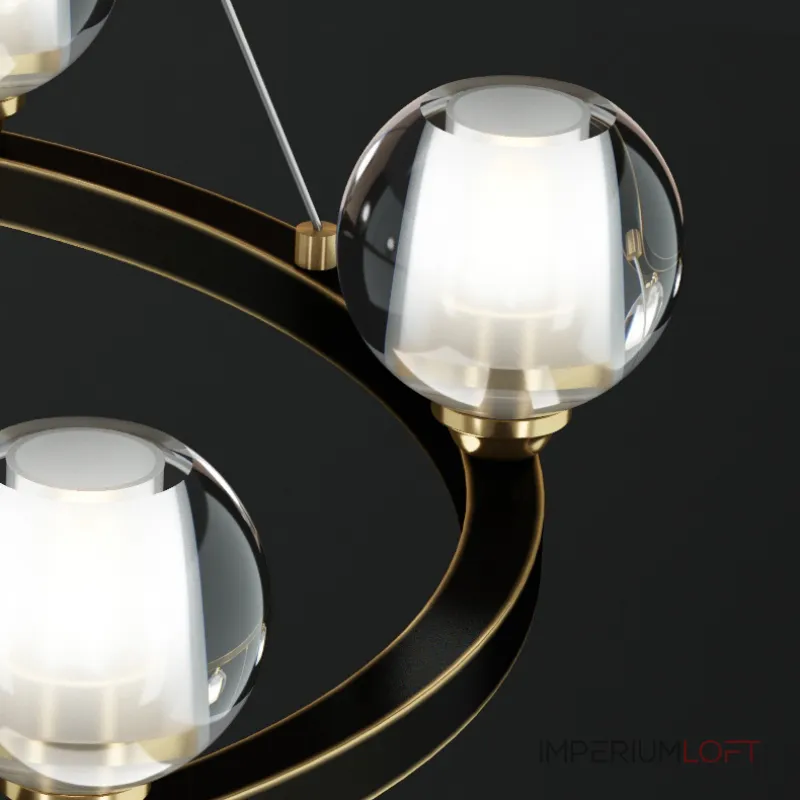 Подвесная люстра ILIANA CH D60 Brass Black от ImperiumLoft