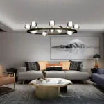 Подвесная люстра ILIANA CH D60 Brass Black от ImperiumLoft