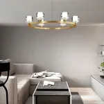 Подвесная люстра ILIANA CH D60 Brass Black от ImperiumLoft