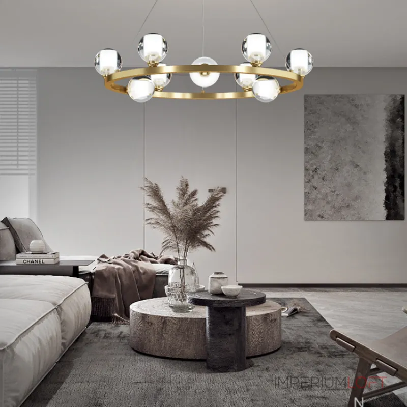 Подвесная люстра ILIANA CH D60 Brass Black от ImperiumLoft