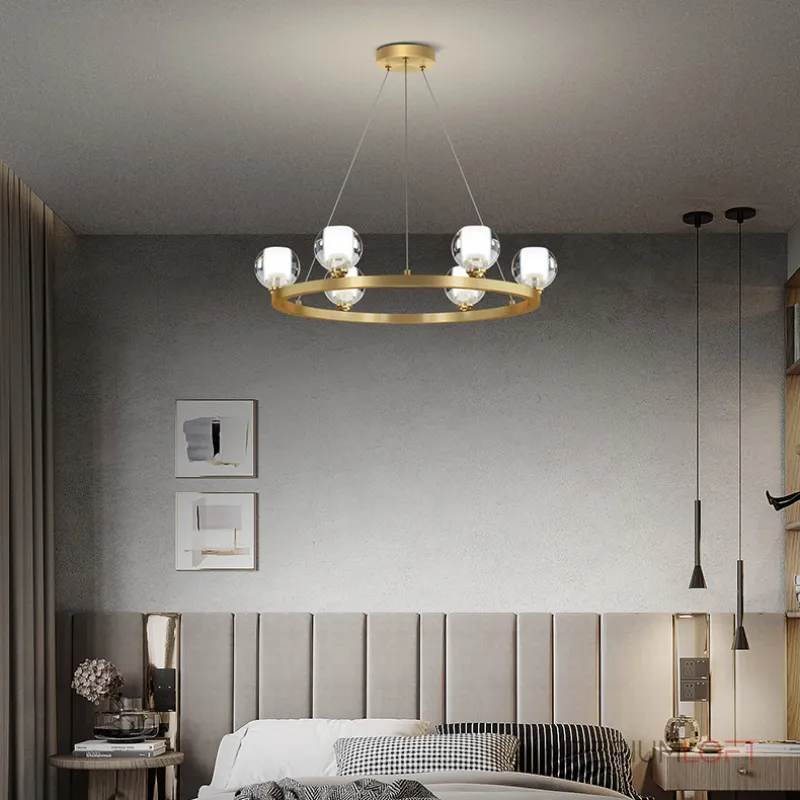 Подвесная люстра ILIANA CH D60 Brass Black от ImperiumLoft