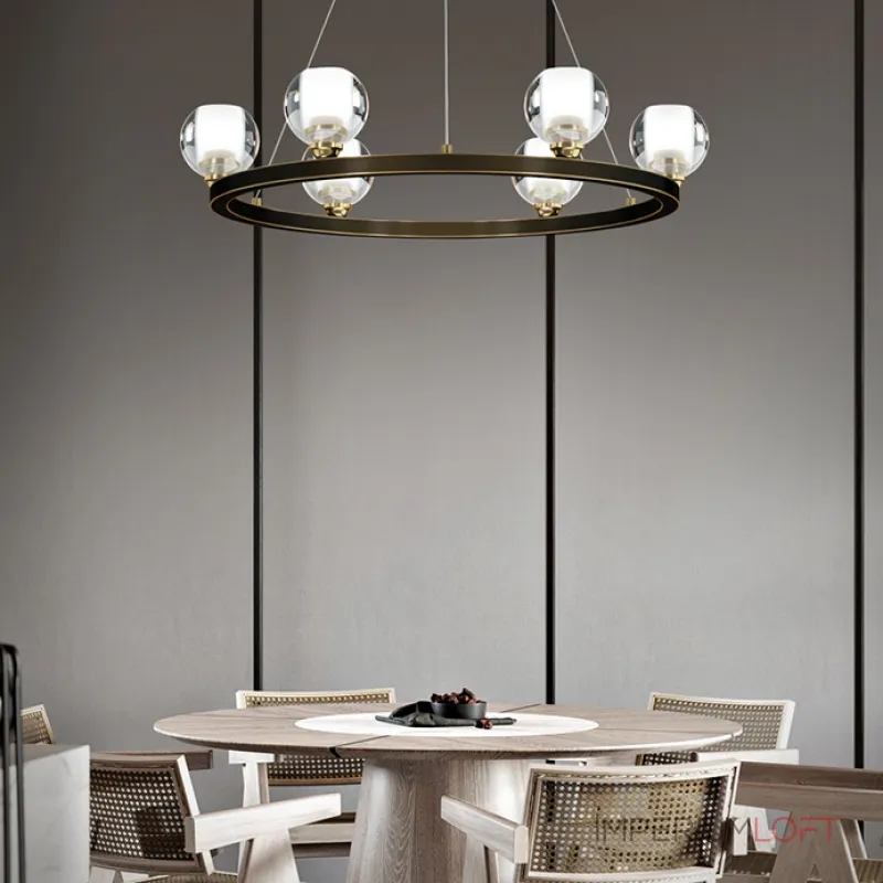 Подвесная люстра ILIANA CH D60 Brass Black от ImperiumLoft