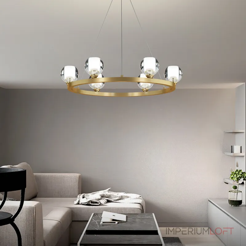 Подвесная люстра ILIANA CH D60 Brass Black от ImperiumLoft