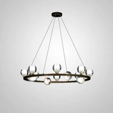 Подвесная люстра ILIANA CH D80 Brass Black