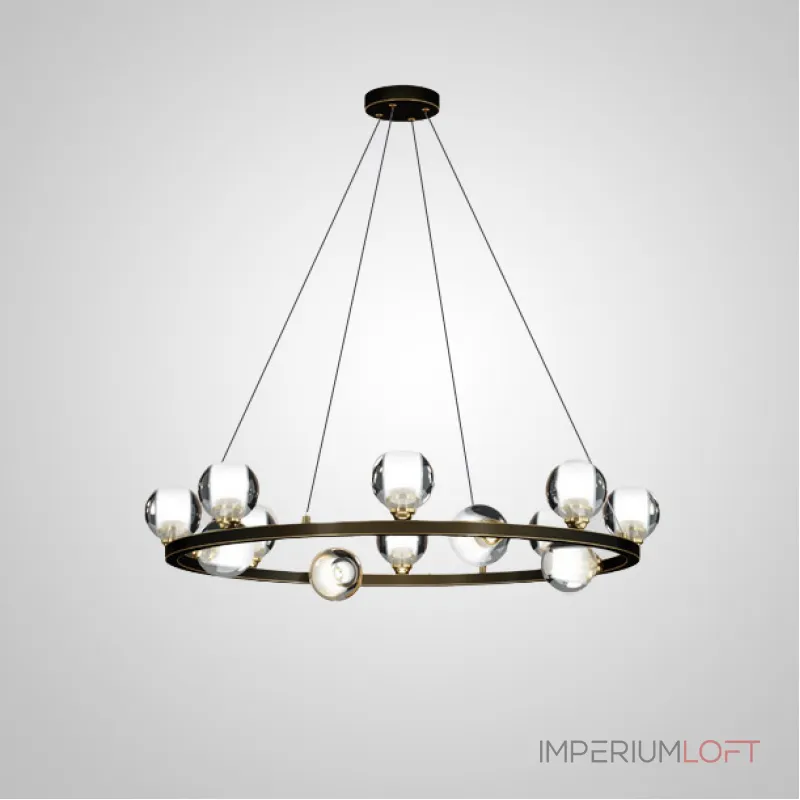 Подвесная люстра ILIANA CH D60 Brass Black от ImperiumLoft
