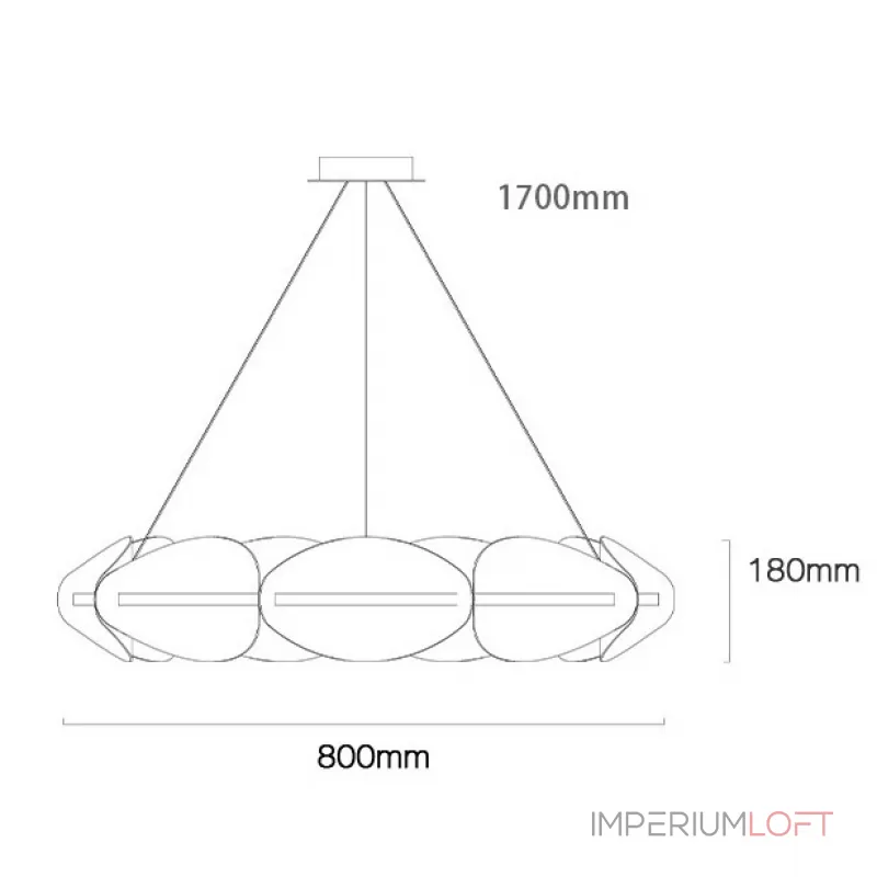 Подвесная люстра KEARNEY D56 White