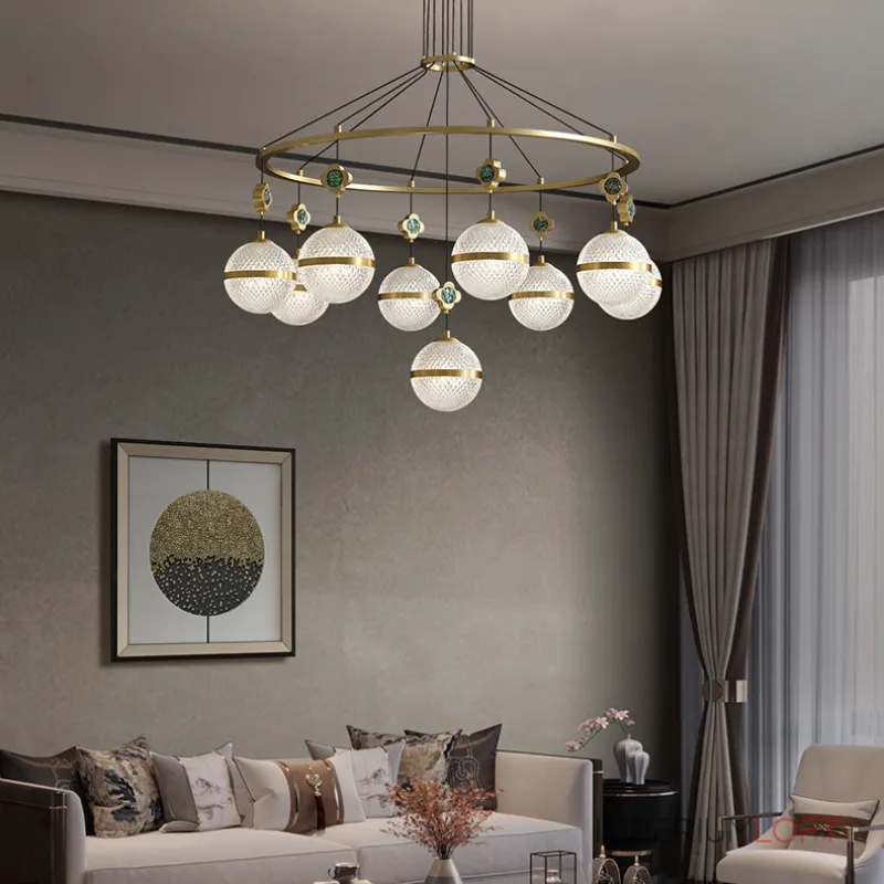 Подвесная люстра LUARA CH L9 от ImperiumLoft Подвесная люстра LUARA CH L9 от ImperiumLoft