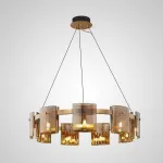 Подвесная люстра JANICE D100 Black Grey