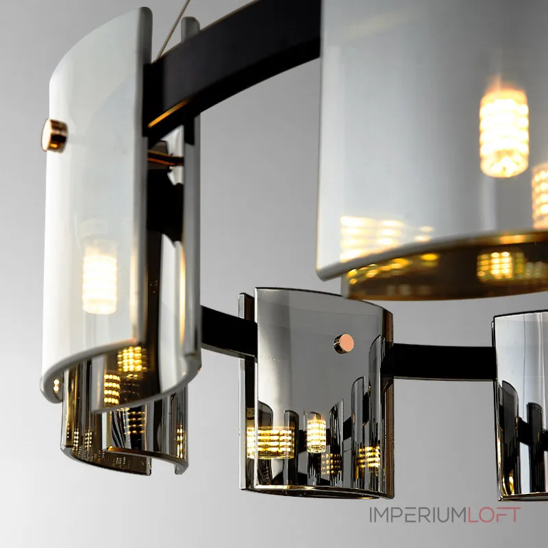 Подвесная люстра JANICE D100 Black Grey