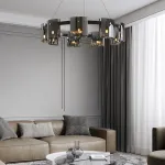 Подвесная люстра JANICE D100 Black Grey