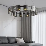 Подвесная люстра JANICE D100 Black Grey