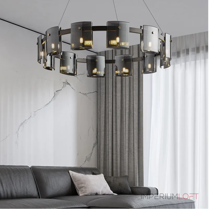 Подвесная люстра JANICE D100 Black Grey